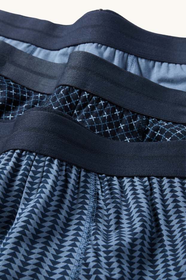 Herren - Multipack 3er - Trunks - dunkelblau