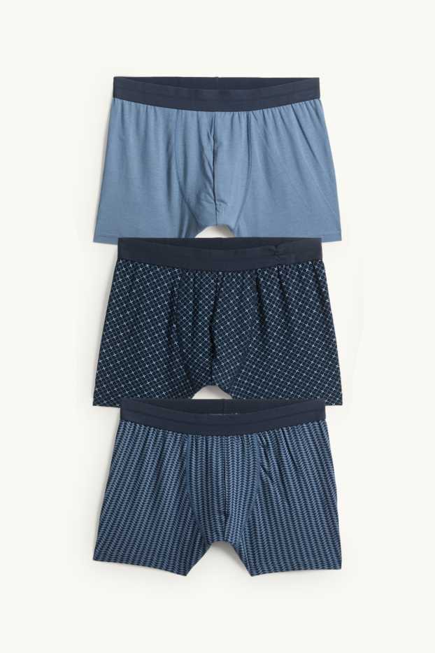 Herren - Multipack 3er - Trunks - dunkelblau