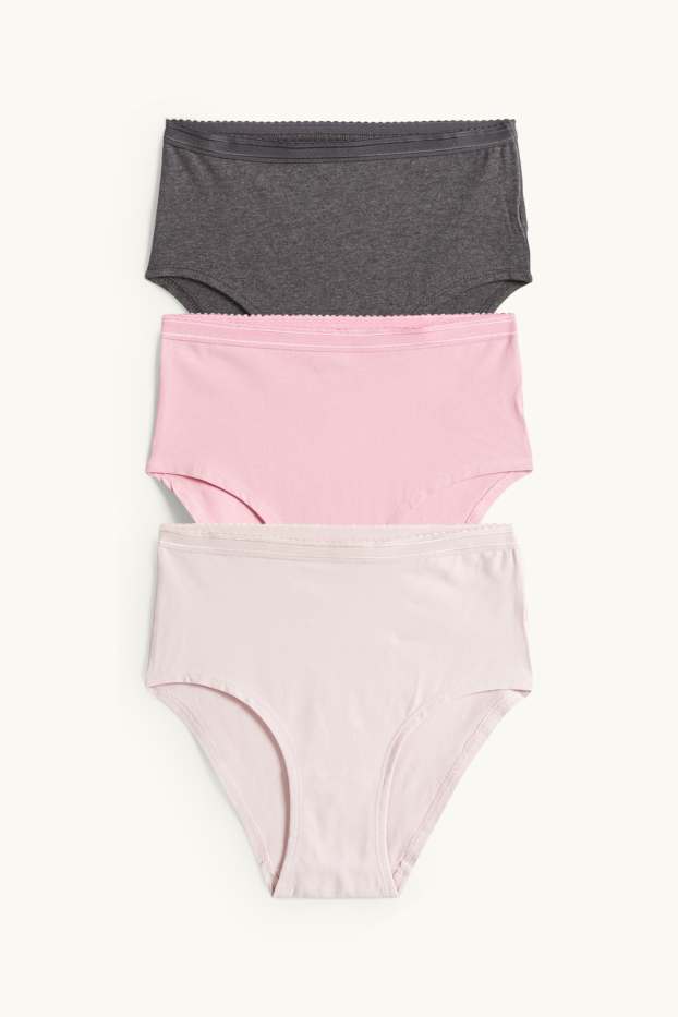 Donna - Confezione da 3 - slip - rosa