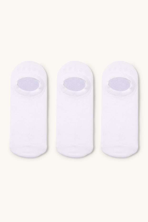 Damen - Multipack 3er - Füßlinge - weiß