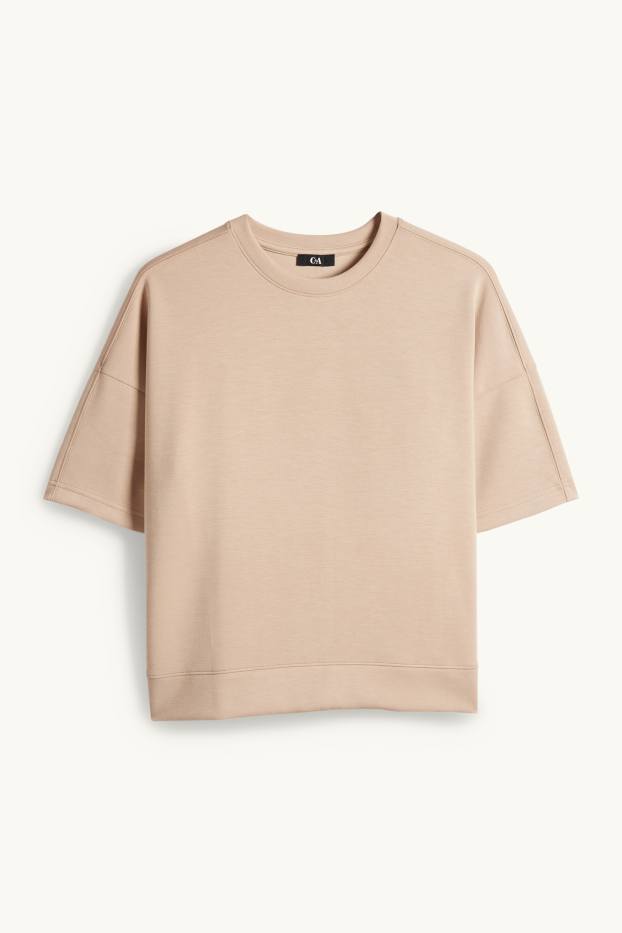 Damen - Sweatshirt - beige