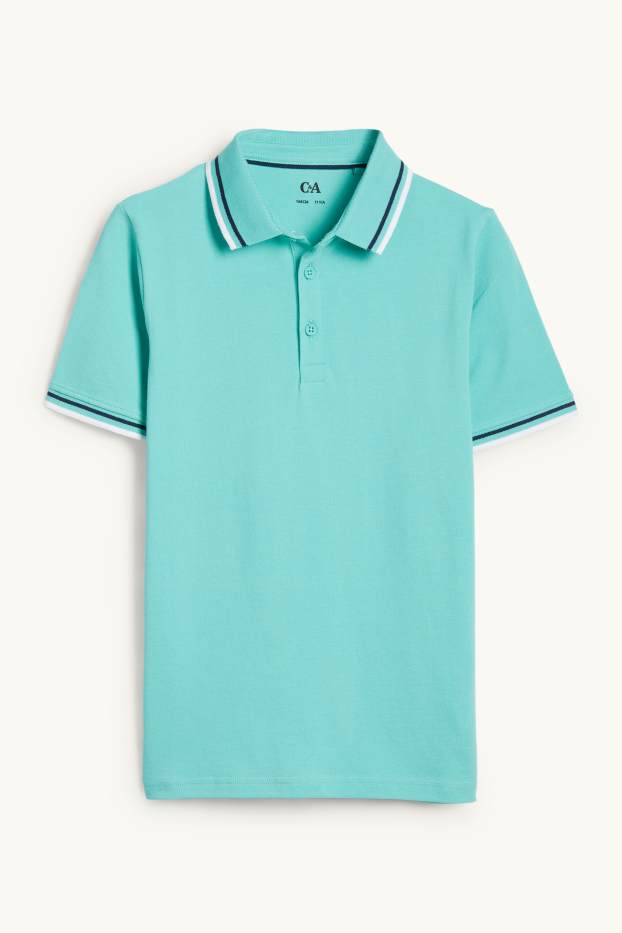 Enfants garçons - Polo - turquoise clair
