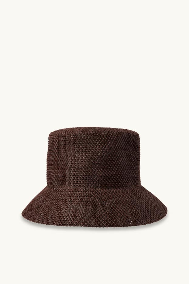 Femmes - Chapeau de paille - marron foncé