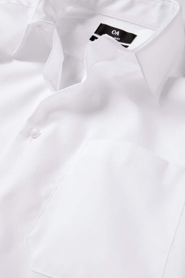 Herren - Businesshemd - Regular Fit - Kent - bügelleicht - weiß