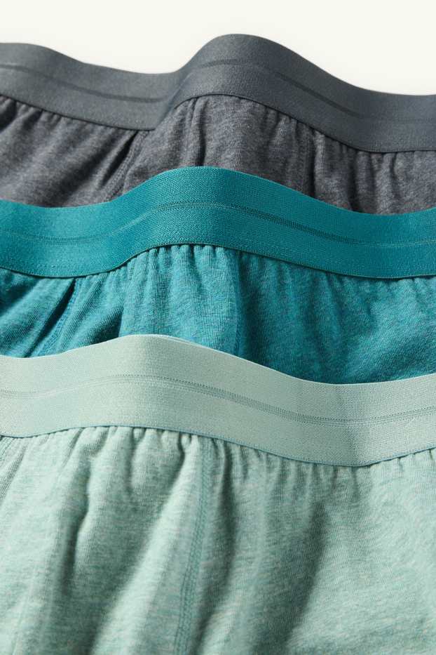 Herren - Multipack 3er - Trunks - helltürkis