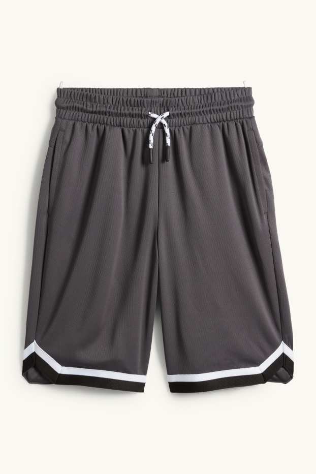 Děti - chlapci - Bermudy - tmavošedá