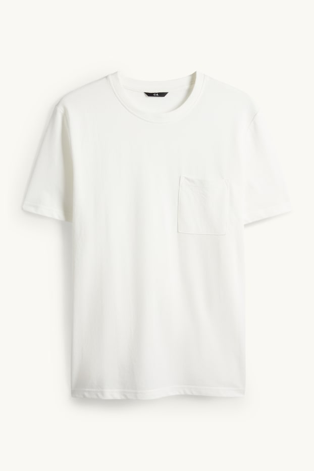 Men - T-shirt - regular fit - white