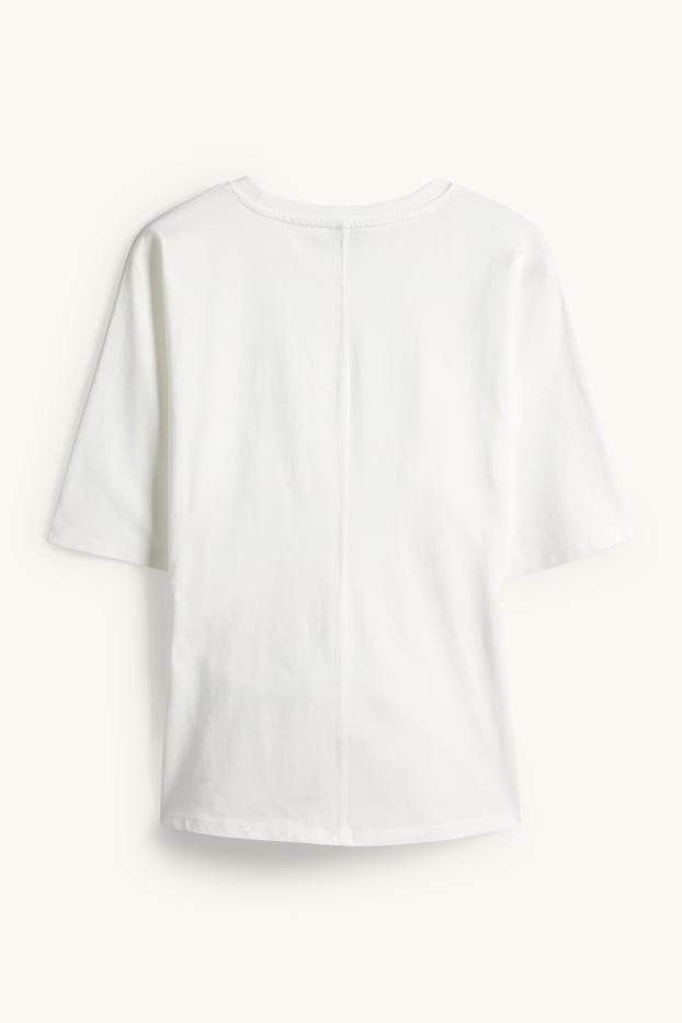 Femmes - T-shirt - slim fit - blanc