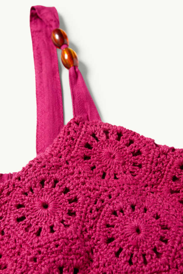 Copii - Fete - Rochie - structurată - roz închis