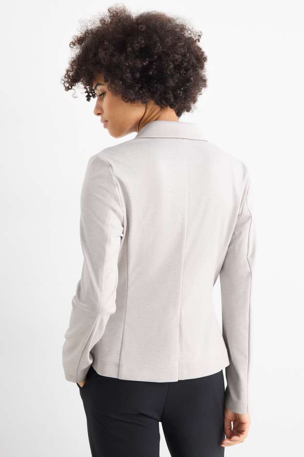 Mujer - Americana de jersey - regular fit - gris claro