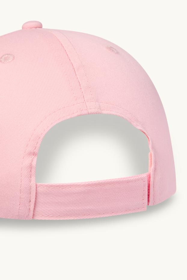 Kinder Mädchen - Blume - Baseballcap - Glanz-Effekt - rosa