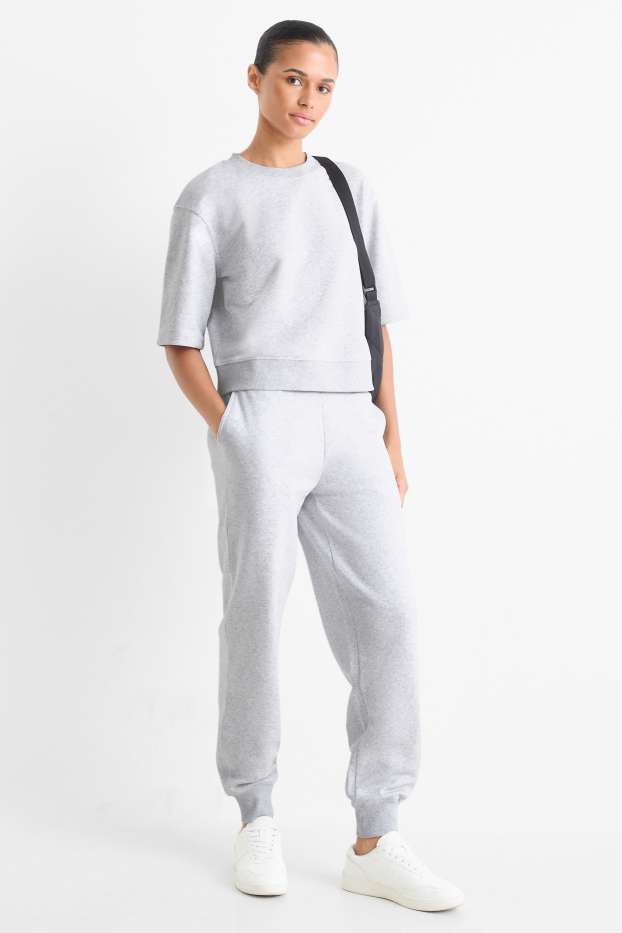 Femmes - Pantalon de jogging - gris clair chiné