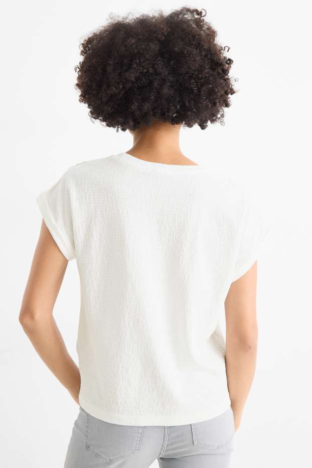 Femmes - T-shirt - regular fit - blanc