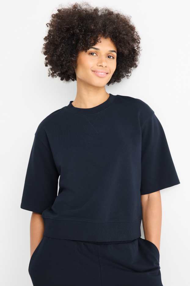 Dames - Sweatshirt - donkerblauw