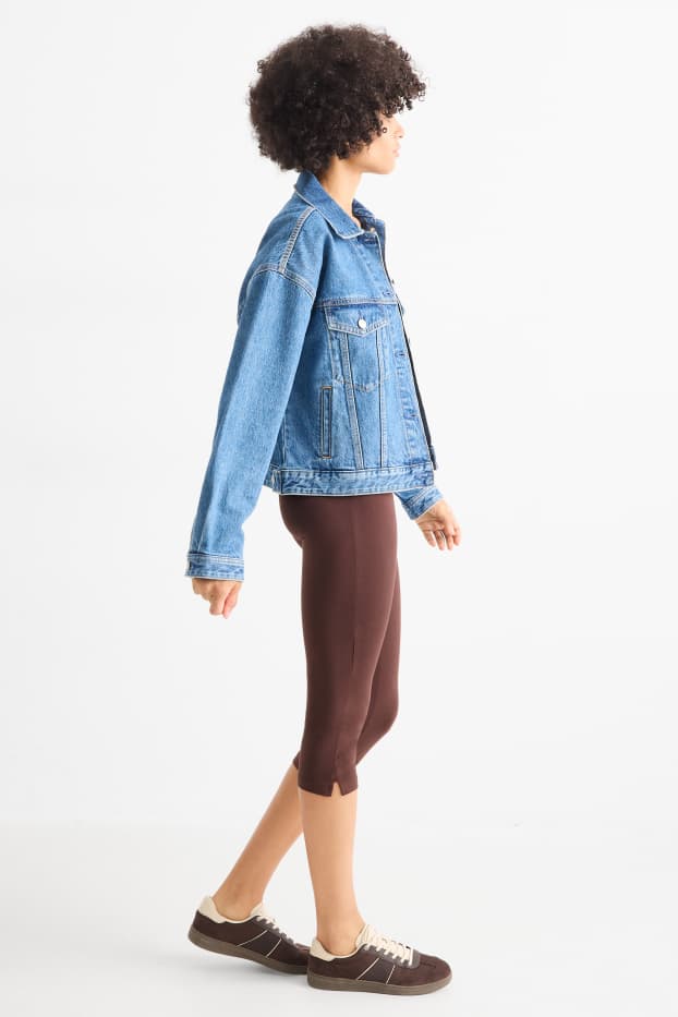 Femmes - Lot de 2 - leggings capri - marron