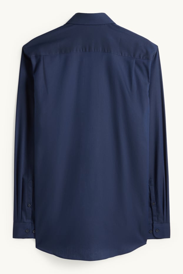 Herren - Businesshemd - Regular Fit - Kent - bügelleicht - dunkelblau