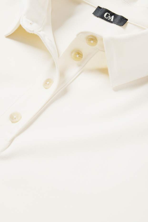 Damen - Poloshirt - Relaxed Fit - beige