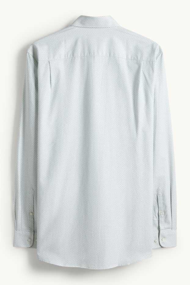 Heren - Business-overhemd - regular fit - kent - gemakkelijk te strijken - met patroon - mintgroen