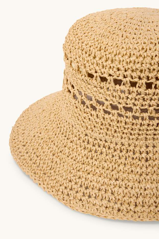 Femmes - Chapeau de paille - beige