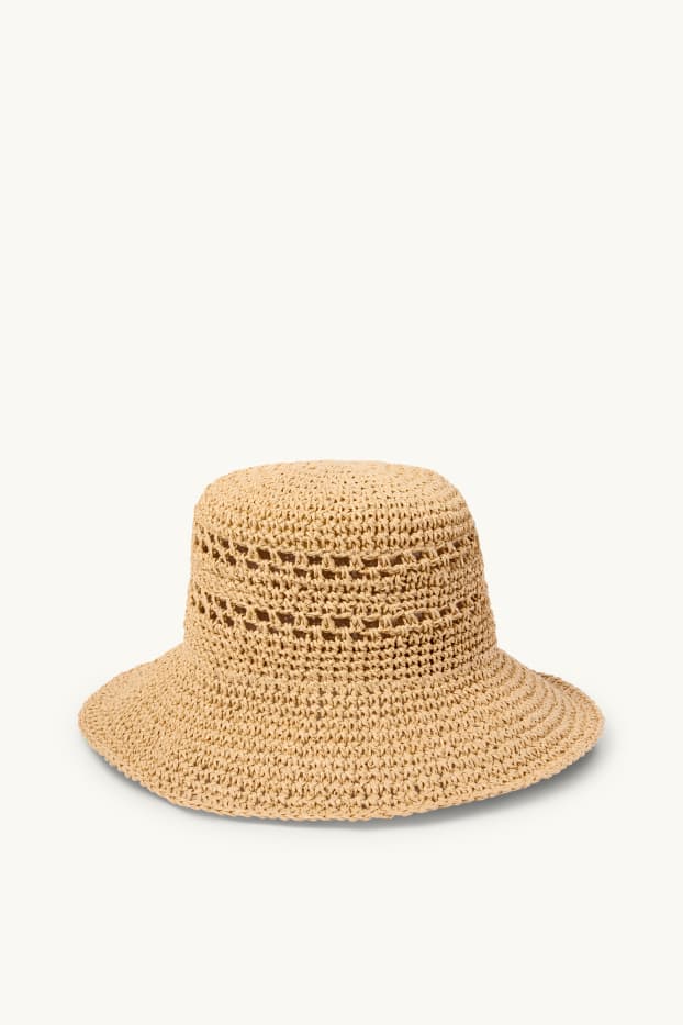 Femmes - Chapeau de paille - beige