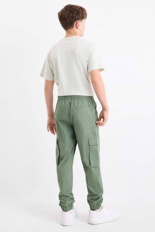 Children Boys - Cargo trousers - dark green