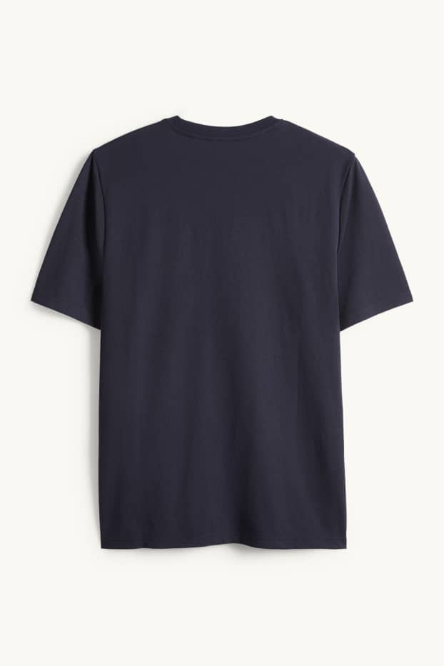 Men - T-shirt - regular fit - dark blue