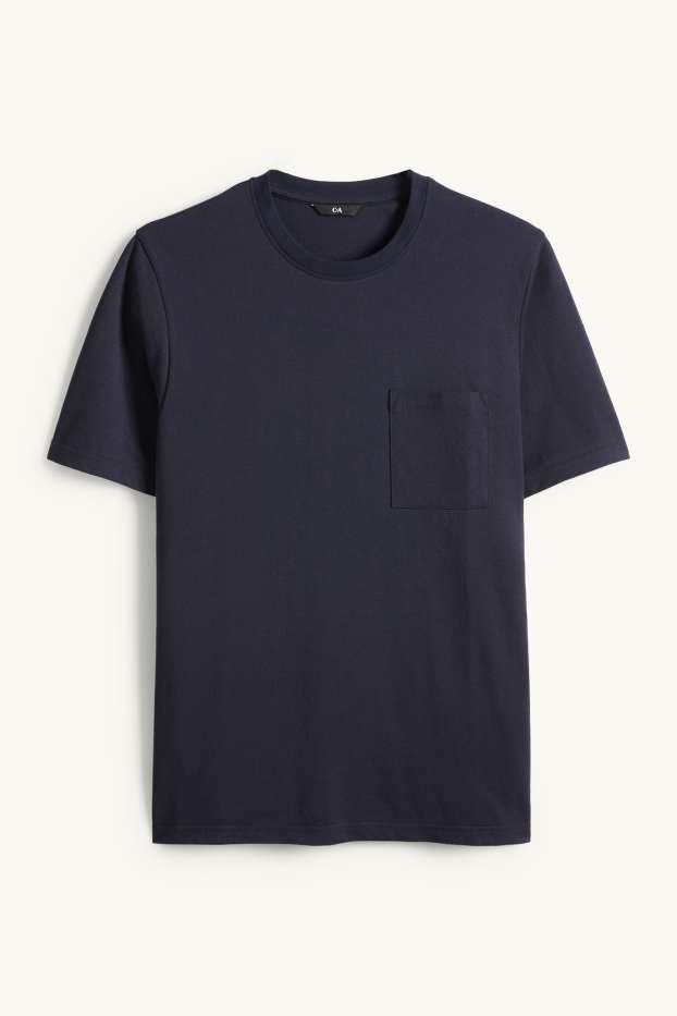 Men - T-shirt - regular fit - dark blue