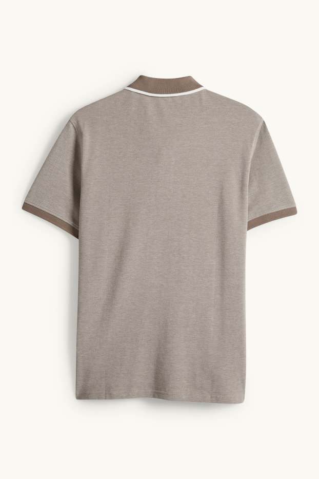 Herren - Poloshirt - Regular Fit - beige