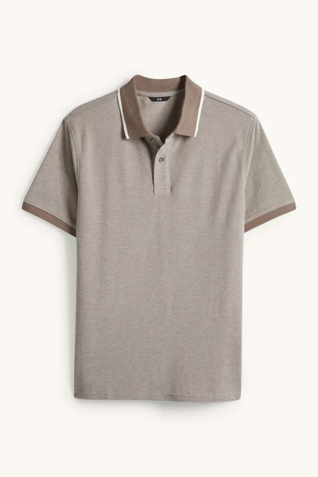 Herren - Poloshirt - Regular Fit - beige