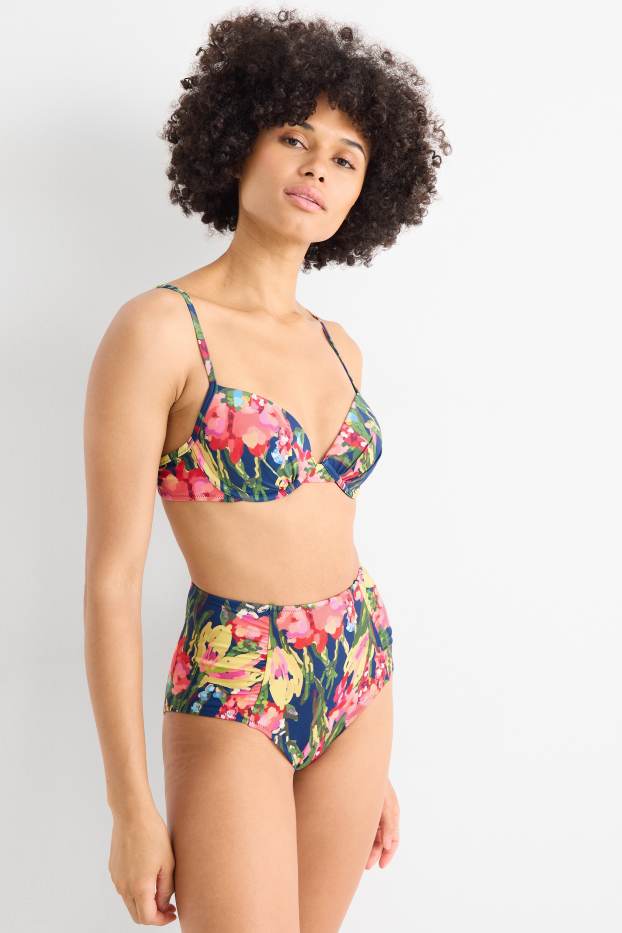 Women - Underwire bikini top - padded - LYCRA® XTRA LIFE™ - multicoloured