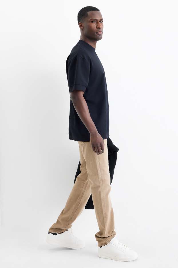 Heren - Straight jeans - beige