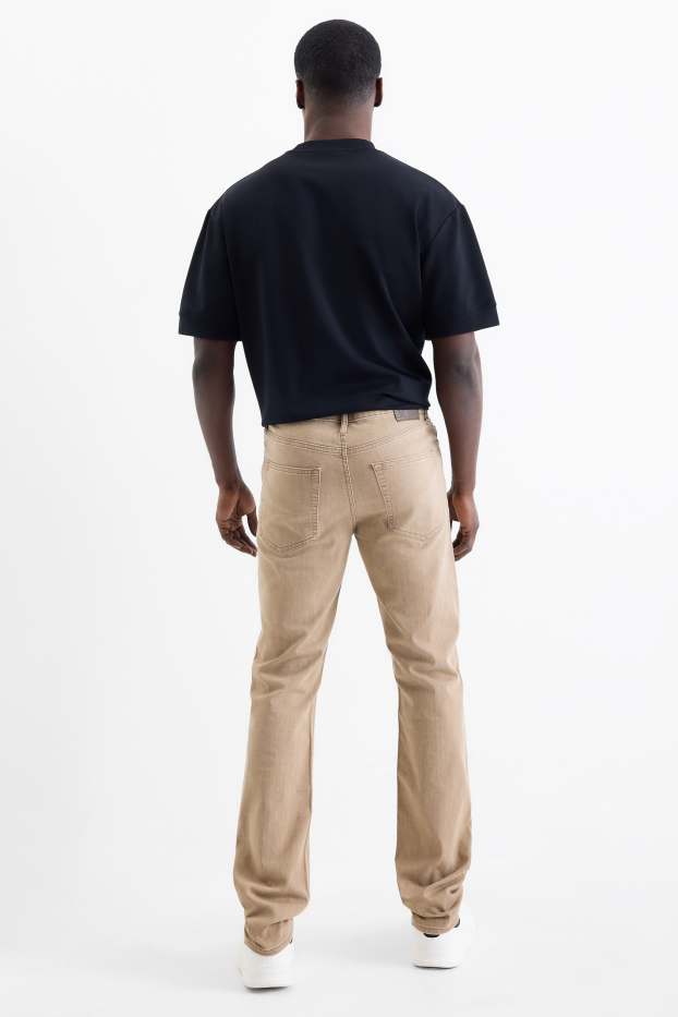 Heren - Straight jeans - beige