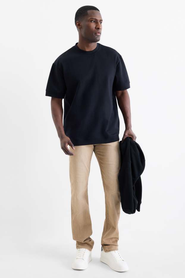 Heren - Straight jeans - beige