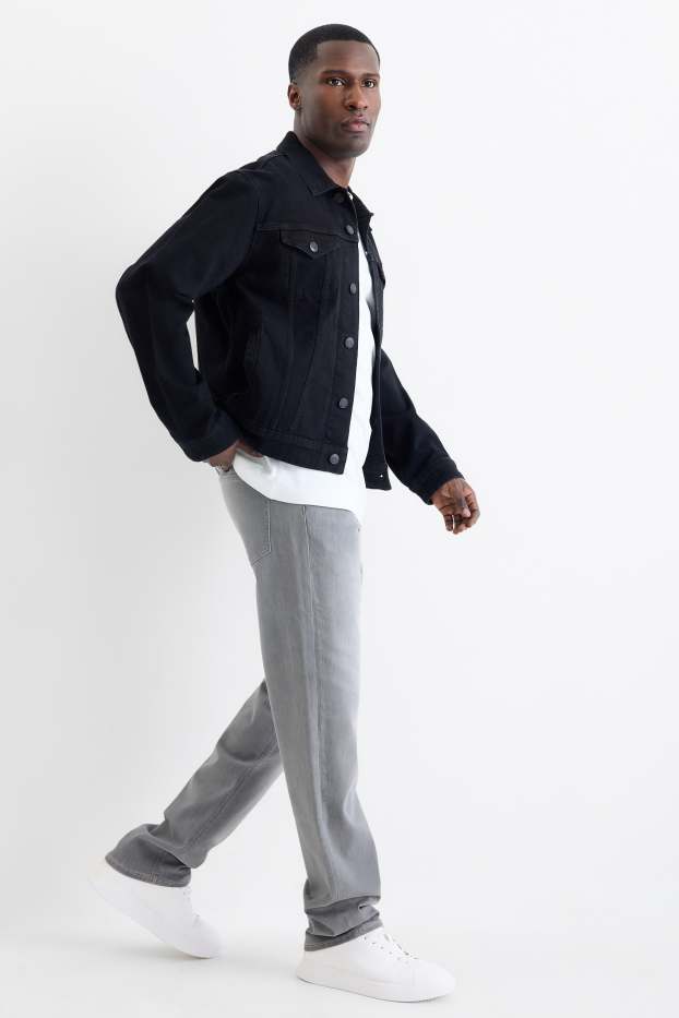 Heren - Straight jeans - grijs