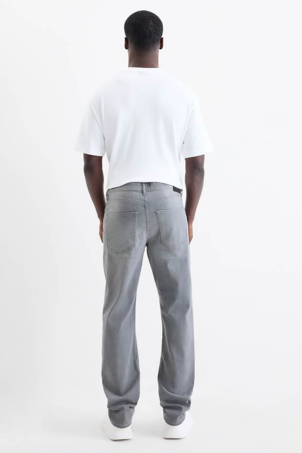 Heren - Straight jeans - grijs