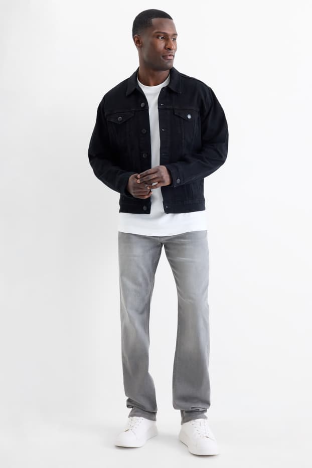 Heren - Straight jeans - grijs