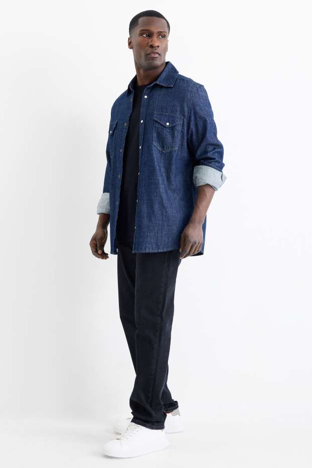 Herren - Straight Jeans - dunkelblau