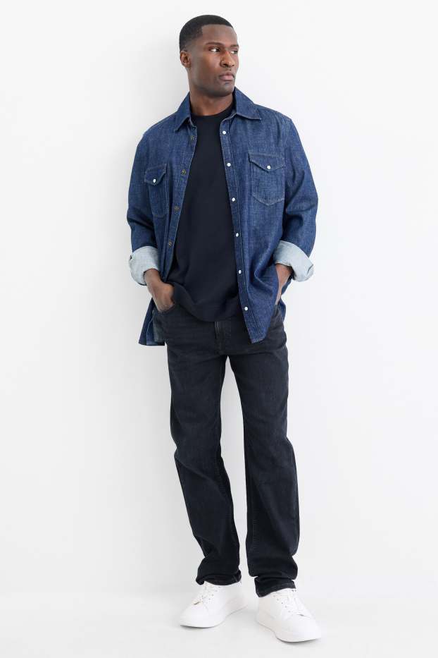 Herren - Straight Jeans - dunkelblau