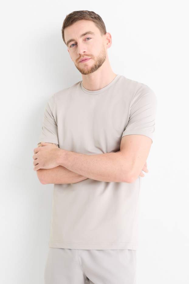 Hommes - T-shirt de sport - regular fit - gris