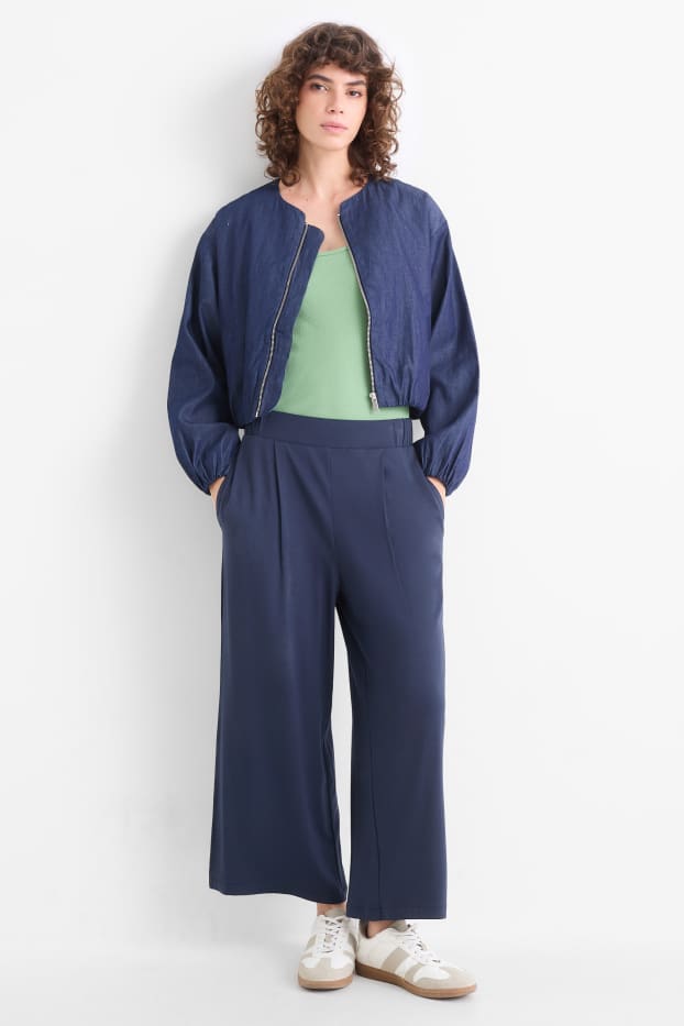 Femei - Pantaloni de trening - albastru închis