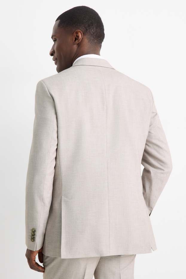 Uomo - Giacca coordinabile - regular fit - Flex - grigio