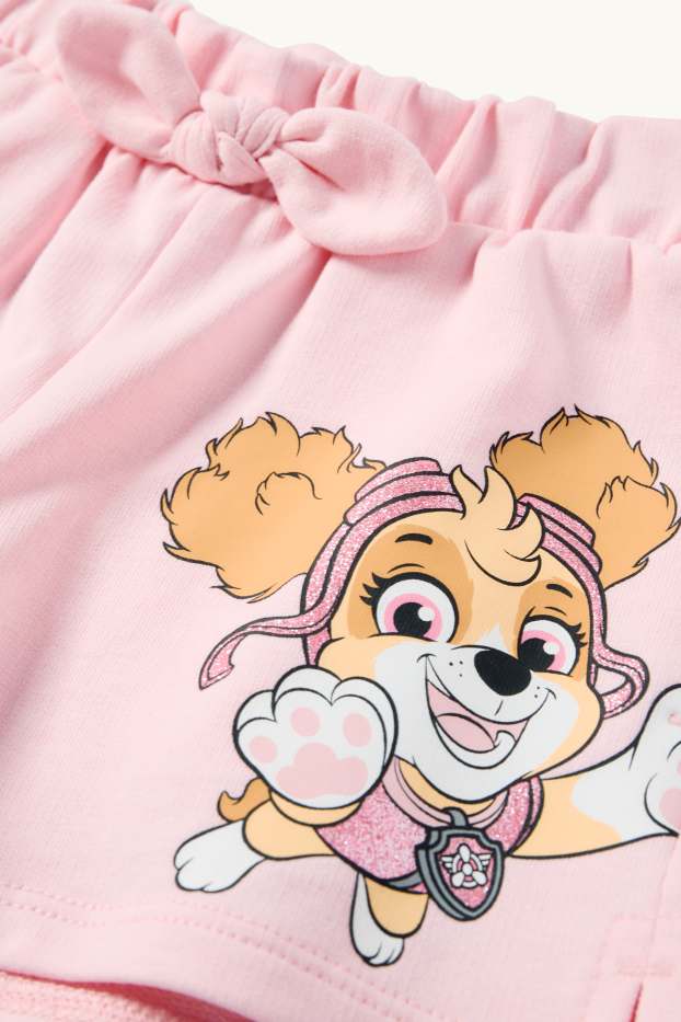 Children Girls - PAW Patrol - Skye - shorts - shiny - rose
