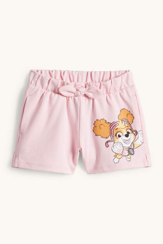 Children Girls - PAW Patrol - Skye - shorts - shiny - rose
