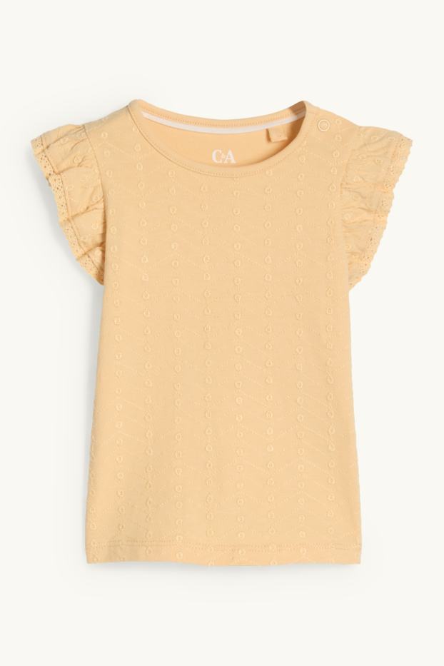 Bebés niñas - Camiseta de manga corta para bebé - amarillo