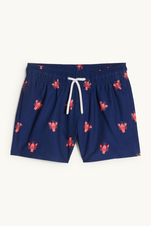 Enfants garçons - Homard - short de bain - bleu foncé