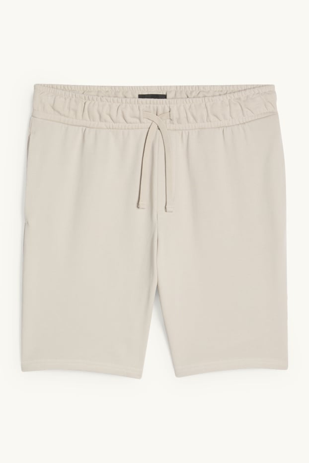 Uomo - Shorts di felpa - grigio