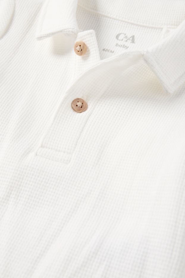 Unisex - Bodi per a nadó - texturat - blanc