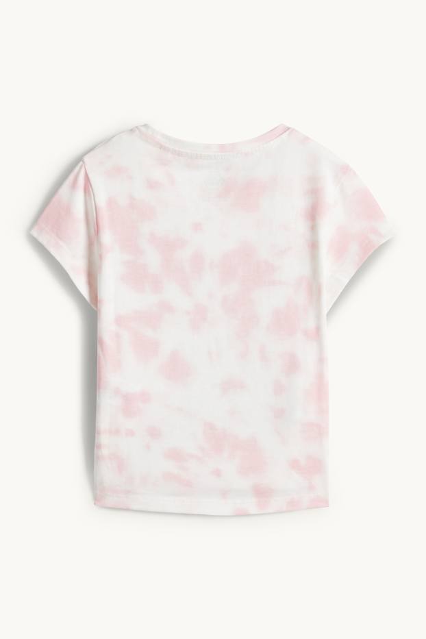 Bambine - PAW Patrol - Skye - t-shirt - effetto brillante - fantasia - bianco / rosa