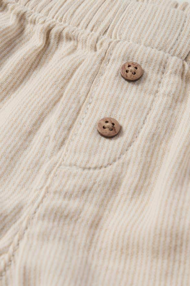 Baby Boys - Baby trousers - striped - beige