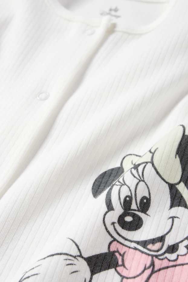 Bébés filles - Disney - pyjama bébé - côtelé - blanc